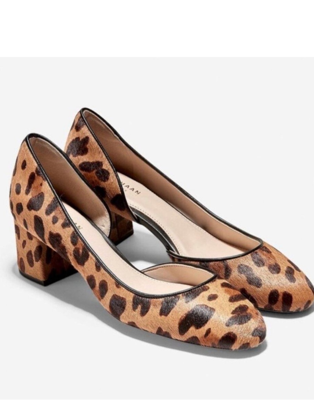 Cole Haan Daina D'Orsay Animal Print Calf Hair Pump